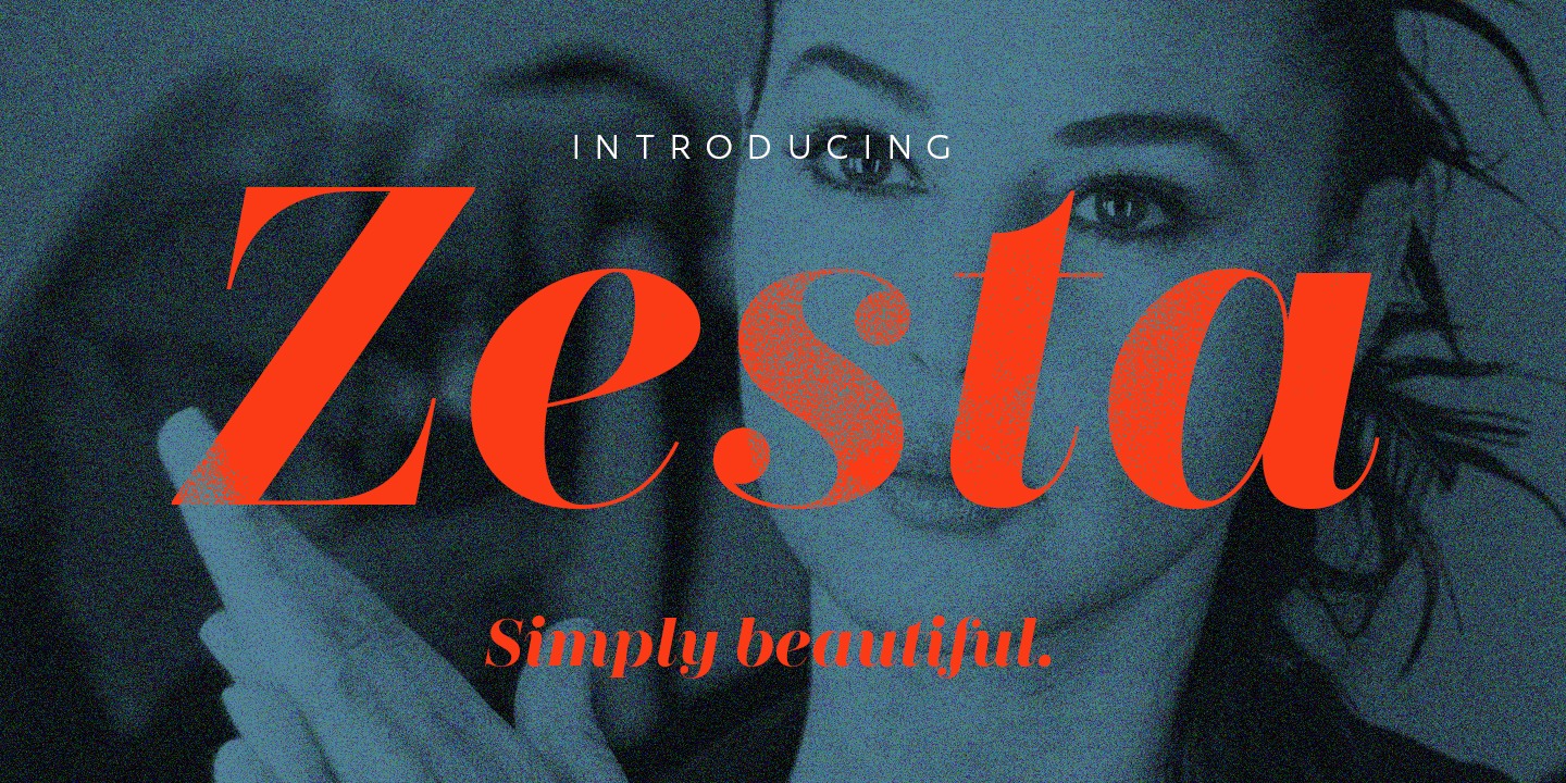 Zesta Light Italic Font preview